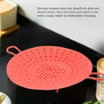 thumbnail image 3 of 2 Pcs Steamer Basket Insert for Pressure Cookers, Microwavable, Red, 3 of 9
