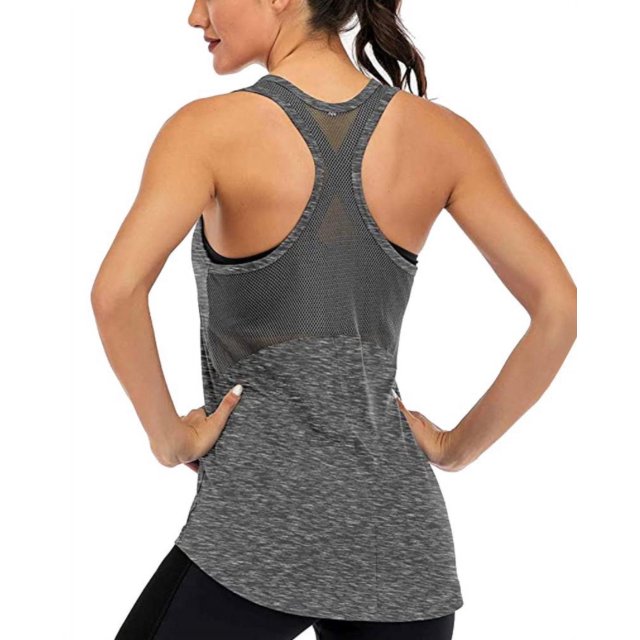 Chaleco deportivo para mujer Chaleco de yoga sin mangas para mujer Chaleco de carreras de malla Chaleco muscular Zhivalor SYN091-19