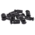 thumbnail image 2 of Orificio de 8 mm de DiáMetro, CordóN TapóN de CordóN MosquetóN para Cordones, Negro, 30 Uds., 2 of 5