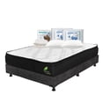 thumbnail image 1 of Colchón Matrimonial Restonic Enzo + Box + 2 Almohadas Osos + Protector de Colchón, 1 of 9