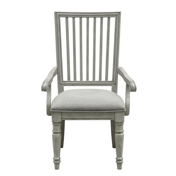 Madison Ridge Wood Arm Chair in Gray by Pulaski Furniture