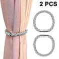 thumbnail image 1 of 2 Pcs Strong Magnetic Curtain Ties Backs No Need Drilling, 1 of 5