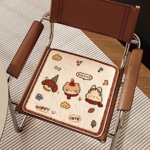 Cojín para asiento | Almohadilla para silla de oficina y comedor | Soporte firme y grueso para trabajo sedentario | Cojín cuadrado de 40x40 cm | Accesorio para silla de estudiante y oficina