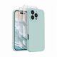 thumbnail image 1 of Chenchen Designed for iPhone 16 Pro Max Case, Silicone Upgraded [Camera Protection] Phone Case with [2 Screen Protectors], Soft Anti-Scratch Microfiber Lining Inside, 2024, Mint Green, 1 of 1