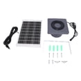 thumbnail image 2 of Ventilador De Ventilación Solar, Ventilador De Ventilación Solar, Panel Solar Redondo De Ahorro De Energía De 6 W, Multifuncional Para Cobertizo, 2 of 7