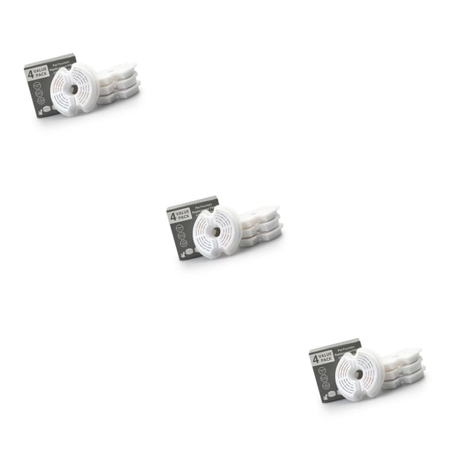 Greeniant 4 piezas de fuente de agua para mascotas, filtro de repuesto, alimentador con forma de flor lavable, filtros de agua, accesorios de Type1 NO1