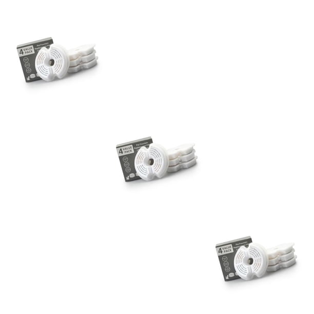 Filtros de carbono Billuyoard 4 Uds para fuente de agua para mascotas bebedero de gato acero inoxidable