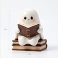 thumbnail image 2 of Cute White Soft Ghost Figurines as Desktop Ornaments, Mini Spooky Statue Decorations for Home Bedrooms, Living Rooms, Wall Shelves and Various Halloween Party Tabletop Layouts, White3, 2 of 4
