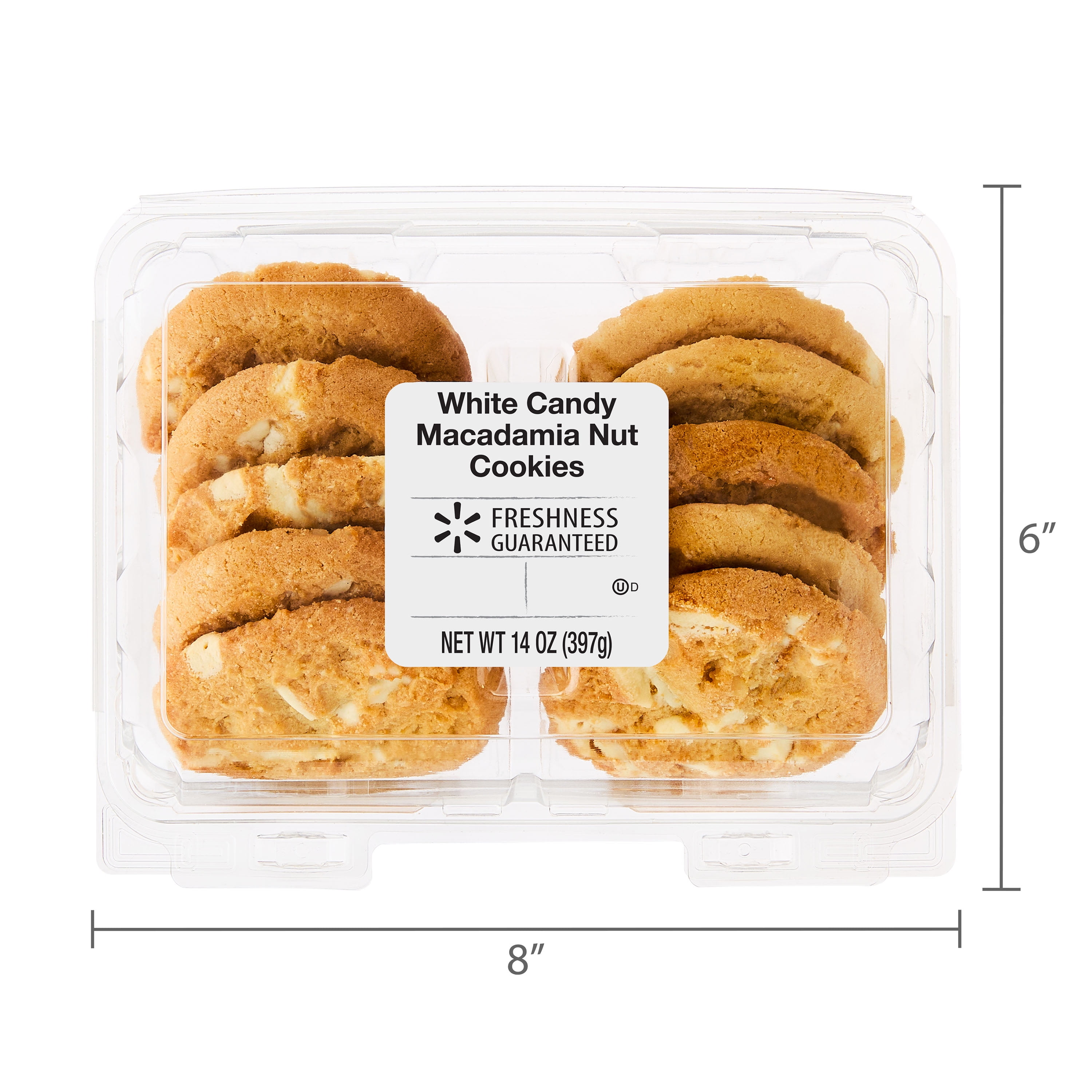 Freshness Guaranteed White Candy Macadamia Nut Cookies Chewy Baked