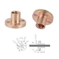 thumbnail image 4 of 20 piezas tuerca de tornillo de plomo T trapezoidal con brida de latón de 8mm para, 4 of 7