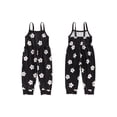 thumbnail image 4 of Kid Girls Jumpsuit, Flower Print Spaghetti Straps Romper Clothes for Daily Casual, 4 of 10