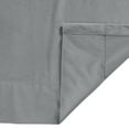 thumbnail image 6 of TWOPAGES Room Darkening Velvet Pinch Pleated Curtain Soft Drape for Bedroom, 1 Panel, 52"x84", Grey, 6 of 6