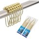 thumbnail image 1 of Shower Curtain Hooks Rings, Stainless Steel Rust-Resistant Shower Curtain Rings and Hooks-Set of 24-Polished Golden, 1 of 5