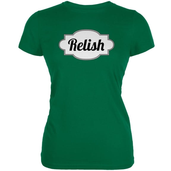 Halloween Relish Costume Kelly Green Juniors Soft T-Shirt - Large
