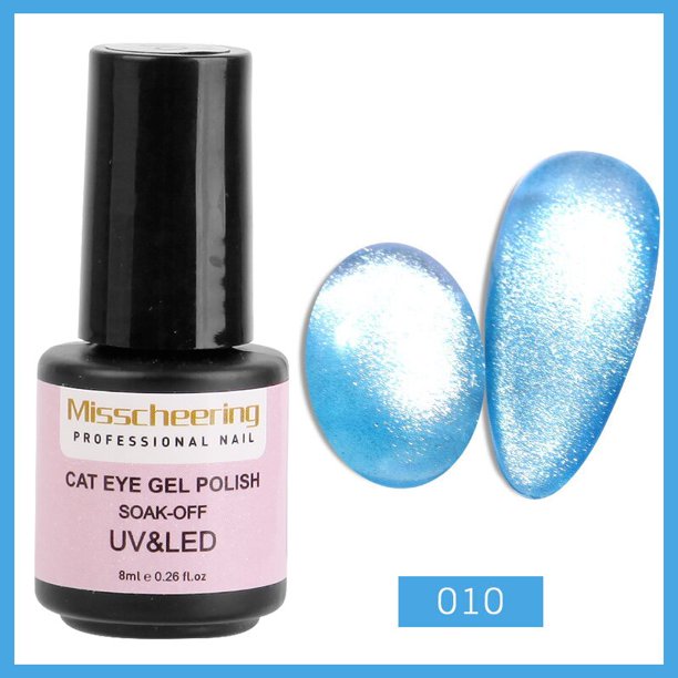 Esmalte de uñas magnético de ojo de gato ancho 9D, esmalte de uñas de larga duración brillante, esmalte de Gel UV de plata brillante, laca, herramientas de arte de uñas con purpurina, 1 piezas Gao Jinjia LED