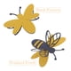 thumbnail image 3 of FELTECHELECTR 1 juego de pegatinas decorativas de pared de abejas, pegatinas tridimensionales de abejas de doble capa., 3 of 4