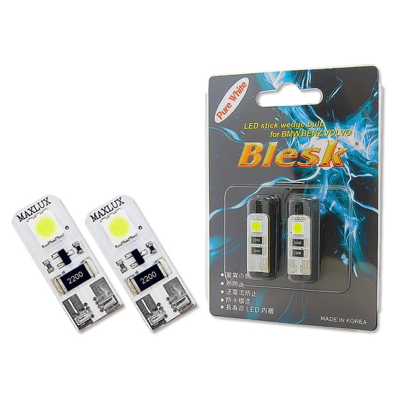 194 T10: Blesk Error-Free 6500K Pure White LED Bulbs | Pack of 2