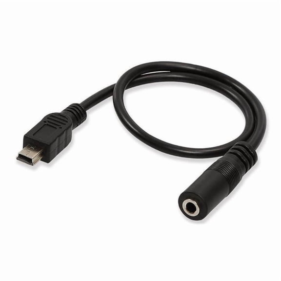 5pin Mini USB Male To 3.5mm Auditory Adapter Cord For Clip On Mic Microphone Adapter Cord 30CM-400CM