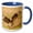 Blue/White, variant on 3drose, Usa, Texas, Hidalgo County. Crested Caracara Landing on Limb., 11oz Two-tone Red Mug