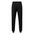 thumbnail image 4 of Men's Sweatpants Casual Cotton Tapered Joggers Athletic Sweat Pants for Men Workout Running with Pockets, Black, Size L, 4 of 5