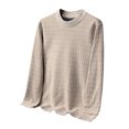 thumbnail image 2 of pstuiky camisas de manga larga para hombre, Pijama deportivo para hombre, para estar en casa, color liso, camiseta deportiva camisetas de hombre l, 2 of 5