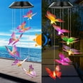thumbnail image 6 of Garden Wind Chime Solar Power LED Butterfly Lights Hanging Colour Changing Decor, 6 of 10