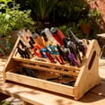 thumbnail image 3 of Screwdriver Holder - Wooden Plier Organizers, Screwdriver Organizer, Wooden 53-Hole Storage Stand Rack With Tray, Hand Tool Organizer For Hobby Repair Desktop Bookshelf Pegboard Garage Truck, 3 of 8