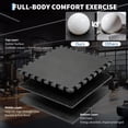 thumbnail image 5 of 24 Tiles High-Density EVA Foam Gym Floor Mats 96 Sq Ft – 0.56" Thick, Waterproof Non-Slip Interlocking Tiles for Home Gym & Garage, 5 of 7