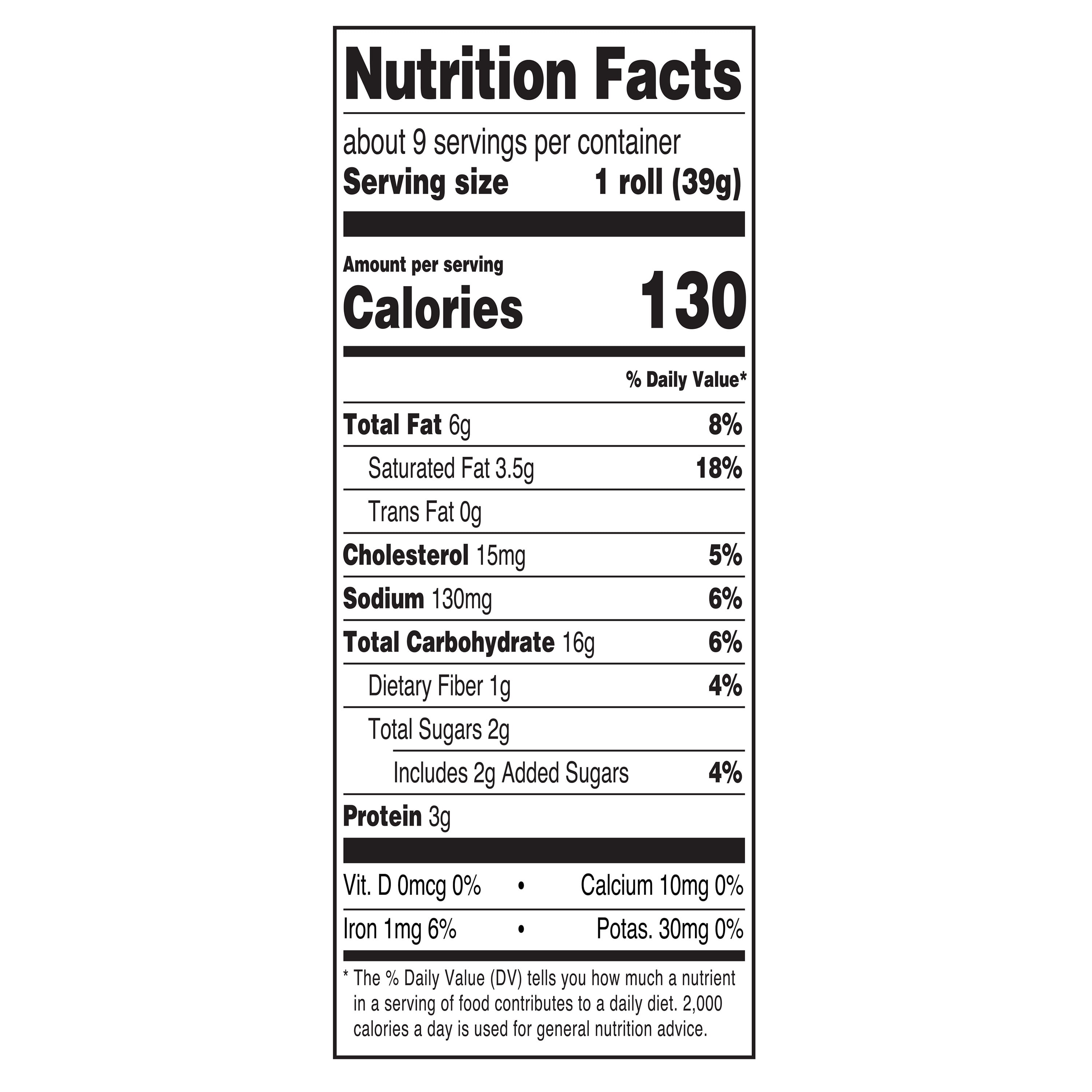 Marketside Butterflake Rolls, 12.4 oz, 9 Count (Bakery Fresh, Breakfast Pastry Goods)