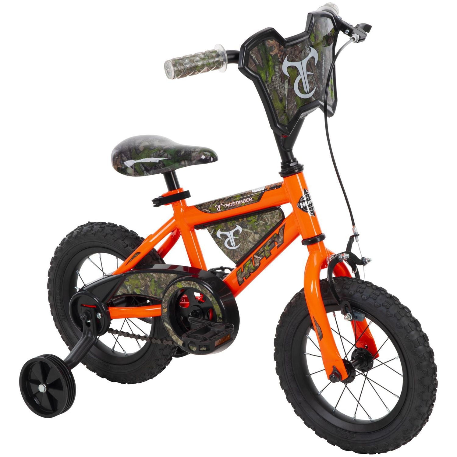 True Timber 12in Boys’ Bike, Orange, by Huffy