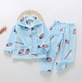 thumbnail image 2 of Toddler Pajamas Girls Boys Toddler Baby Boys Girls Keep Warm Pajamas Flannel Nightwear Sleepwear Pjs for Kids, 2 of 7