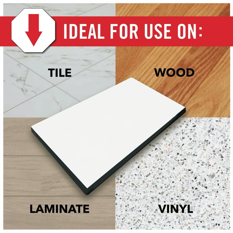 Super Sliders anti-skid rubber gripper pads for furniture and décor, prevents sliding on hard surfaces – 2-pack, Black