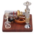 thumbnail image 4 of Stirling Engine Model, Beech Base Stirling Engine Model Set Multipurpose Table Ornamen For Mechanical Learning ANGGREK Otros, 4 of 8