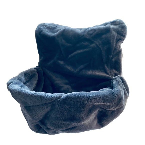 Greeniant Hamaca plegable para mascotas en el alféizar de la ventana, valla colgante para interiores y exteriores, nido colgante de animales pequeños, Perchas para gatos Cesta Gris Greeniant PT004303-04