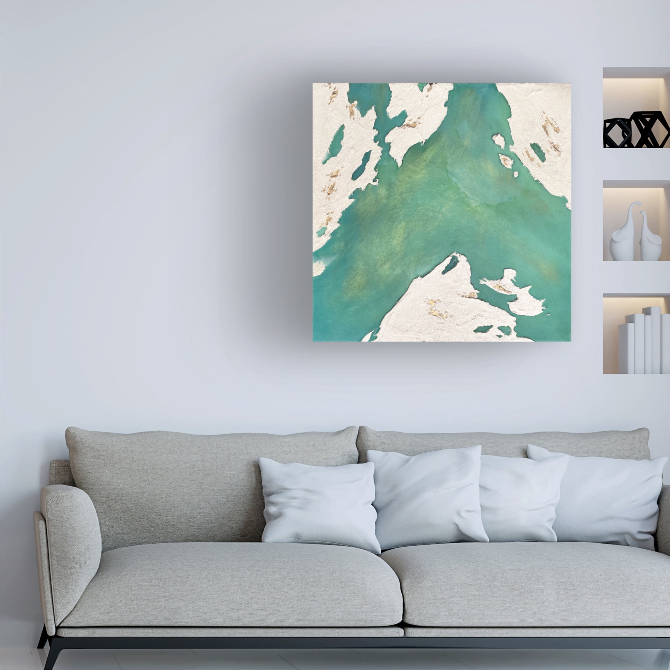 Trademark Fine Art Alyson Storms  Emerald Island Canvas Wall Art