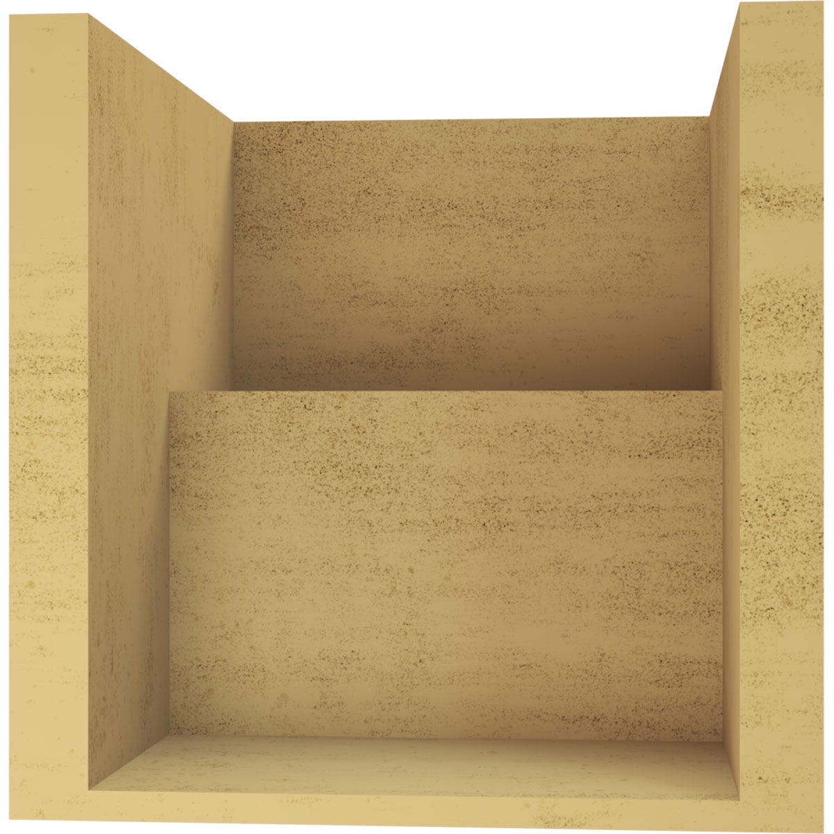 10"W x 10"D x 10"H Wide Chapel Hill Rough Cedar Woodgrain TimberThane Corbel, Primed Tan