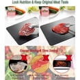 thumbnail image 5 of Defrosting Tray for Frozen Meat Claw Food,14" x 8" Large Rapid Thawing Tray,Natural Fast and Magic Defroster Board,Rubber on Corners,Miracle Quick Defroster Plate,Lock Nutrition,Black, 5 of 7