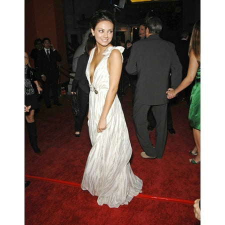 Mila Kunis (Wearing A Matthew Williamson Gown) At Arrivals For Premiere Of Max Payne, Grauman'S Chinese Theatre, Los