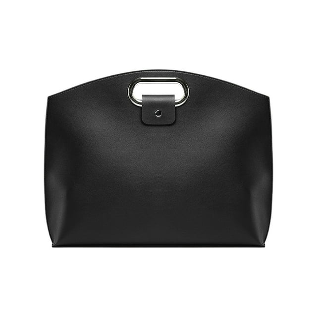 Black Laptop Handbag, Polyurethane Computer Case, Stylish And Versatile Laptop Sleeve For 13.3 To 14 Inch Devices And Document Carrying 14.76X12.6X1.97In 0.93Lb