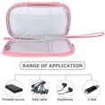 thumbnail image 3 of Pink 2 Count Cloth Case for Your Phone Cellphone Cases Storage Box Organizer Data Cable Bag Earphone Travel, 3 of 6