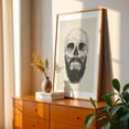 thumbnail image 3 of The Beard's Not Dead - Illustration Skull Gothic Creepy Line Art Anatomy Unframed Wall Art Print 12 x 18 inches, 3 of 60