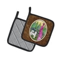 thumbnail image 2 of Carolines Treasures SS8154PTHD Lady with her Norwegian Elkhound Pair of Pot Holders, 7.5HX7.5W, multicolor, 2 of 3