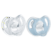 Tommee Tippee Ultra-Light Silicone Pacifier (0-6 Months, 2 Count) Symmetrical One-Piece Design, BPA-Free Silicone Binkies