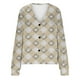 thumbnail image 4 of Puntoco Chaqueta De Punto Informal Con Botones Y Estampado De Otoño E Invierno Para Mujer, Abrigo De Felpa, 4 of 4
