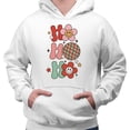 thumbnail image 2 of Daisy Ho Ho Ho Hoodie Sweatshirt Unisex Large White, 2 of 5