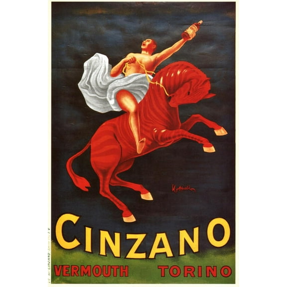 Art.com Vermouth Cinzano Art Print by Leonetto Cappiello, 12" x 18"
