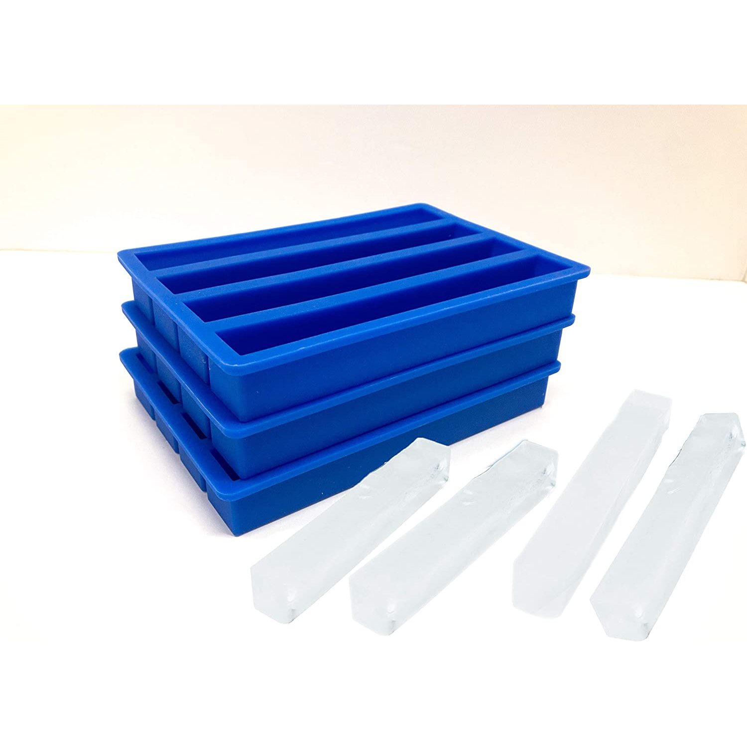 USA SELLER 3 Pack Silicone Ice Cube Trays for Water Bottles Ice Cube