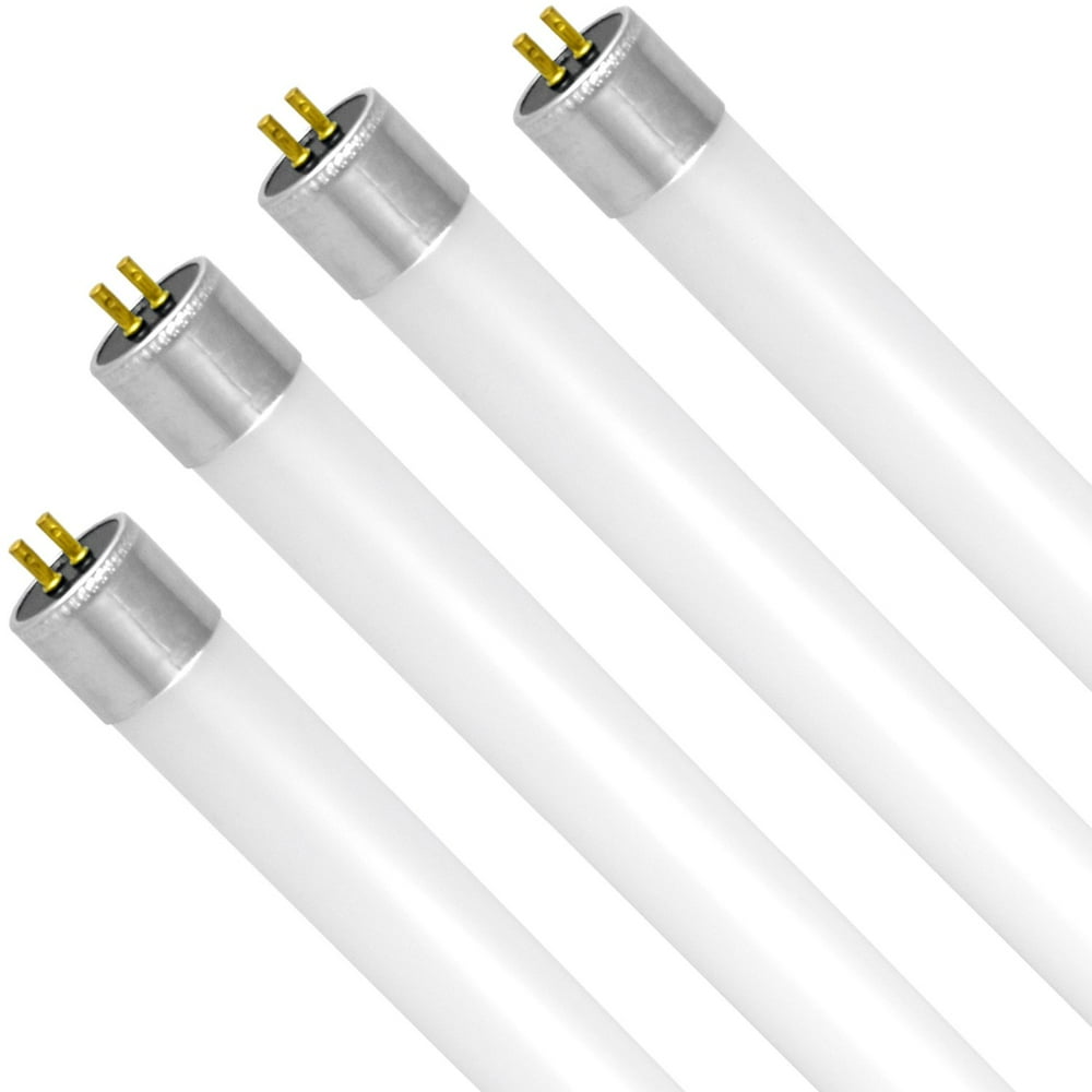 Luxrite 4FT LED Tube Light, T5 HO, 25W (54W Equivalent), 3500K Natural