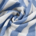 thumbnail image 7 of Women's Striped Button Down Shirt Long Sleeve Casual Blouse Cotton Linen Office Work Tops Loose Fit Fashion Outfit Spring Summer Blue L, 7 of 7