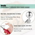 thumbnail image 3 of Rongsi  Ice Cream Scoop Set, Trigger Handle, Stainless Steel and ABS, 3 of 10